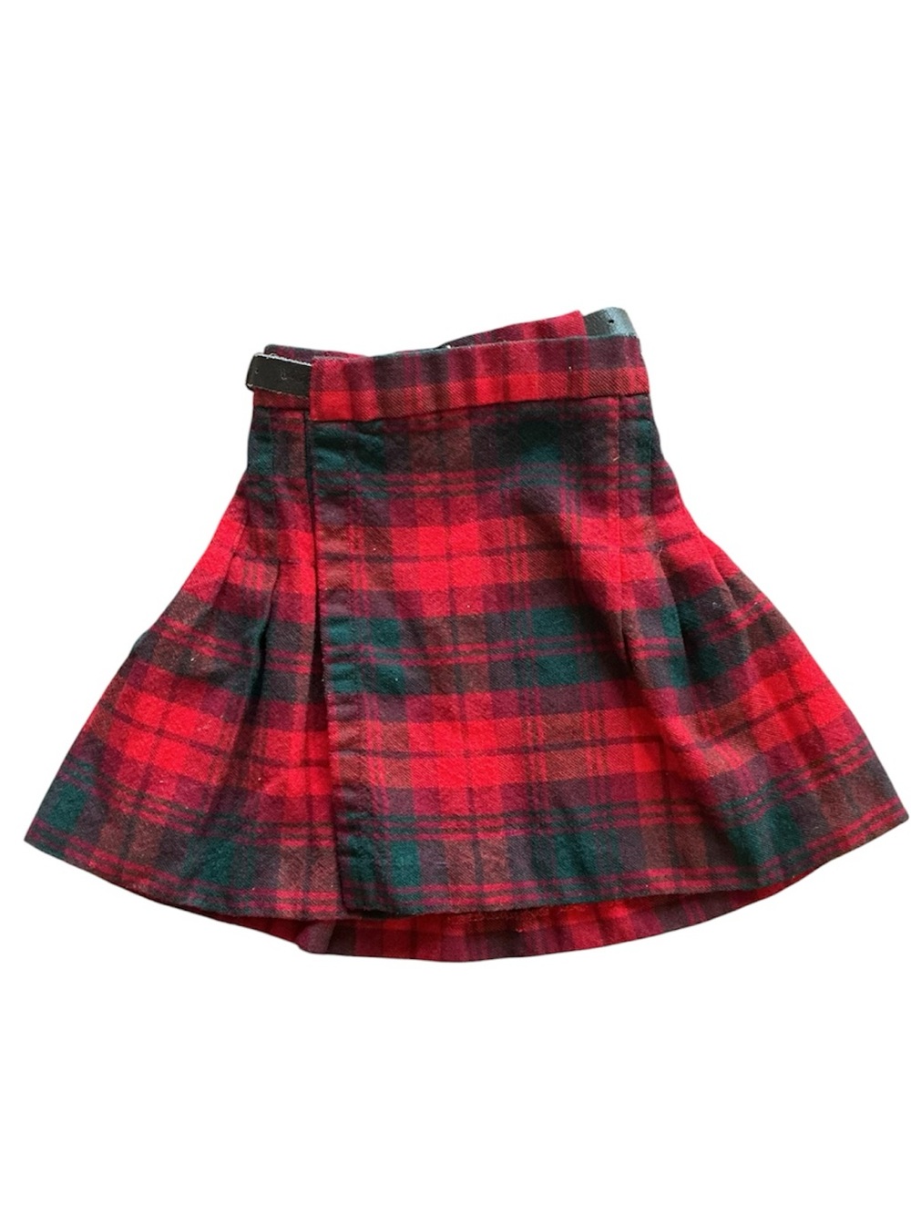 Vintage Wool Tartan Skirt By Strathmore